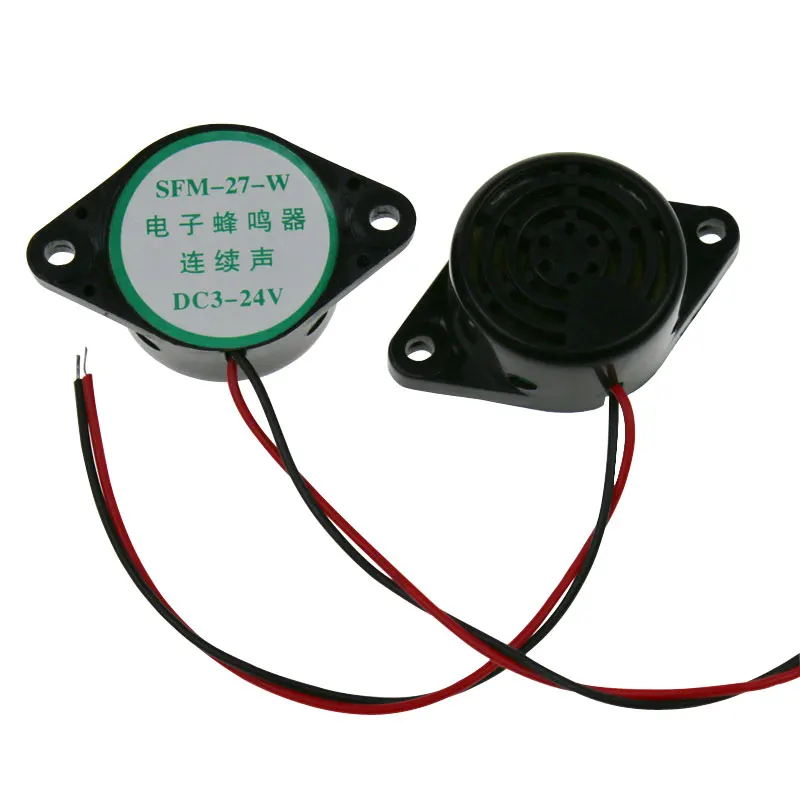 

SFM-27-W 3--24V 30*16mm Piezoelectric active buzzer with black