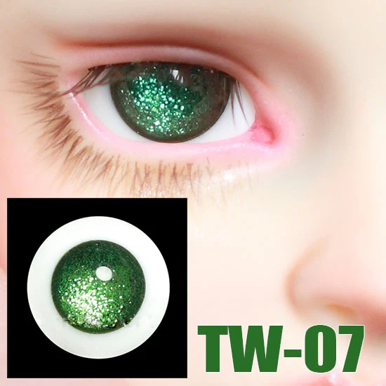 Doll safety eyes shining No Eye pupil glass eyes for 1/3 1/4 1/6 BJD SD DD MSD doll reborn eyes doll accessories TW-07