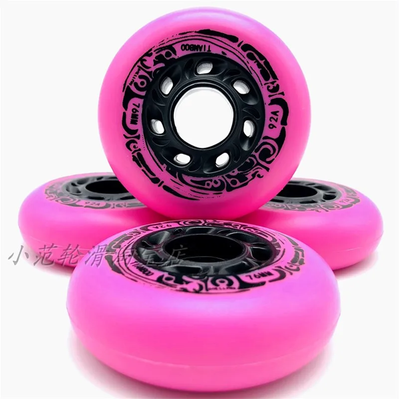 92A 95A Super Hardness Slide Skating Wheel for Street Asphalt Road Brake Drift Shift Roller 72 76 80mm Skating Wheel Inline Tyre