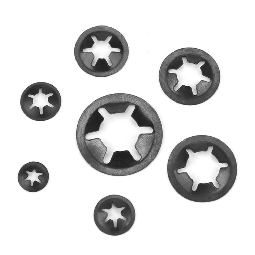 

260PCS M3-12 Push-on Quick Speed Locking Washers Star Nut Metal Fastener Assorted Kit