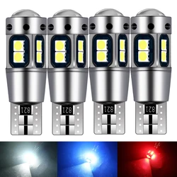 Luces LED de lectura para Interior de coche, lámpara de aparcamiento, bombillas laterales de cuña, superbrillantes, T10, W5W, WY5W, 168, 921, 501, 4 Uds.