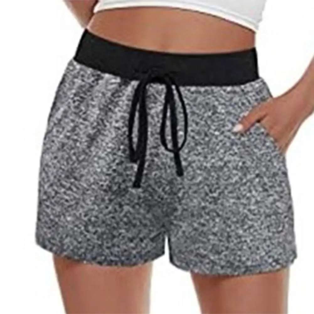 Summer Women Shorts High Waist Drawstring Wide Leg Short Women Sports Short Sweatshorts Woman Short femme shorts шорты женский