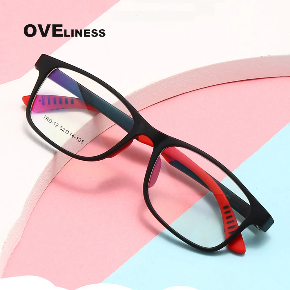 Fashion Glasses Frame for boy girl tr90 Children Flexible Protective Myopia Prescription Kids Glasses Eyeglasses eyewear frames