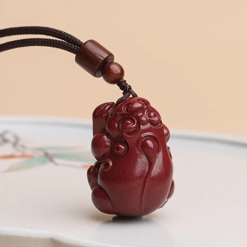 

Cinnabar Carved PIYAO Necklace Pendants Jewelry Necklace Pendant Pixiu Jade Necklace Talisman Pendant Women's Jewelry