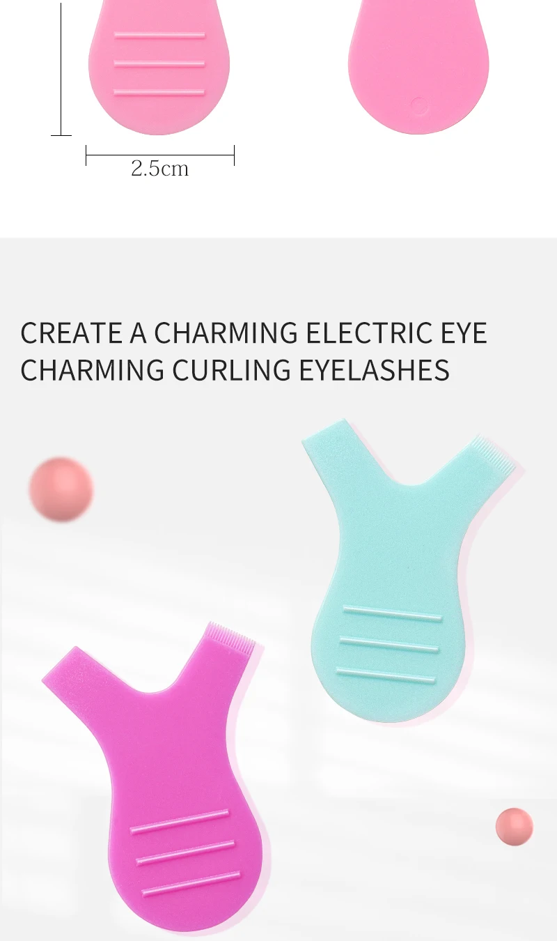Make-up Wimpern bürsten 10 stücke wieder verwendbarer Kunststoff sauber Kamm y Form Wimpern heben Locken wickler Wimpern verlängerung Dauerwelle Wimpern Werkzeuge – Detail 4
