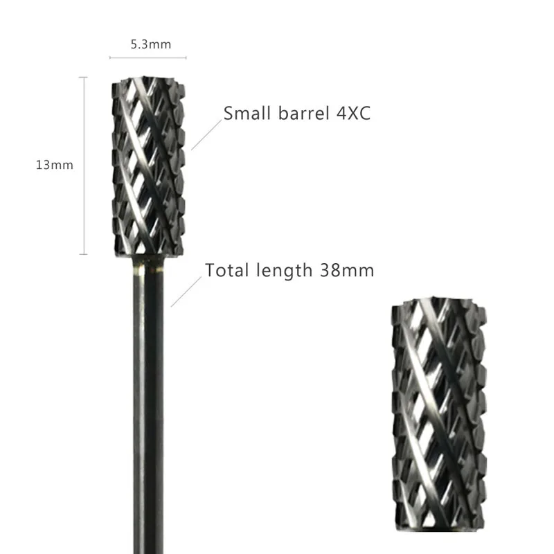 HYTOOS Barrel Nagel Bohrer Bits 3/32 "Hartmetall Nagel Bit Rotary Maniküre Schneider Nägel Zubehör Gel Entfernung Fräser werkzeug