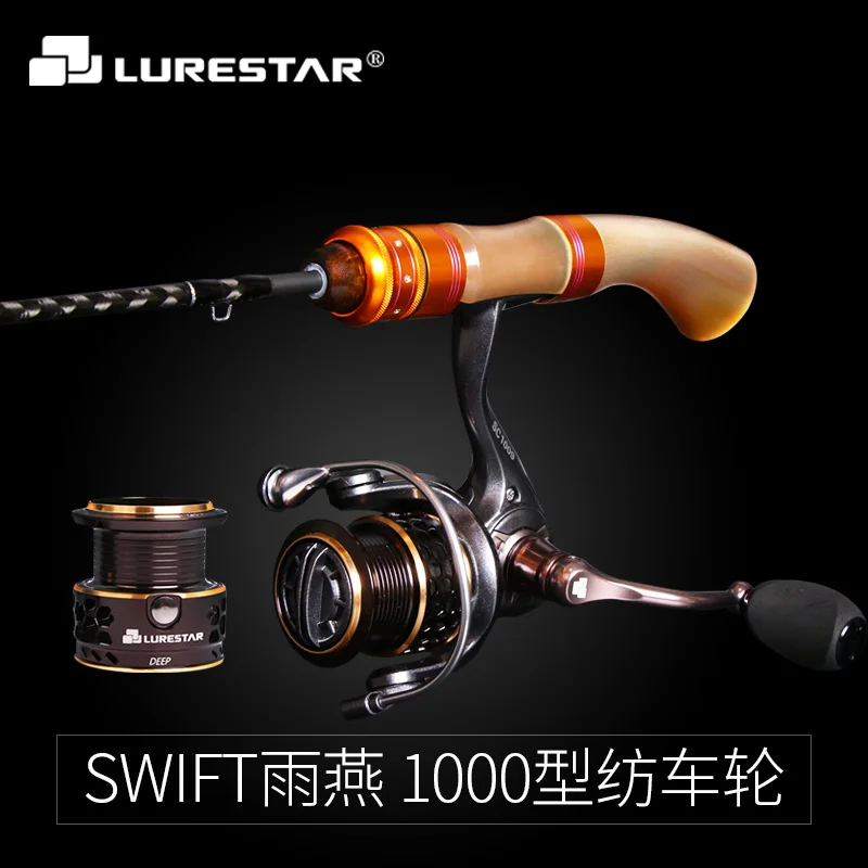 

LURESTAR SWIFT-SC1009 Spinning Fishing Reel 171g 4kg Drag Power 8+1BB 5.2:1 Ratio Lure WT 0.6-30g Spinning Wheel Distant Wheel