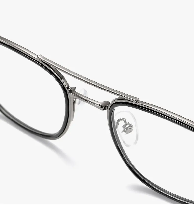Legierung Gläser Rahmen Unisex Brille Vollrand Brillen Anti Blue Ray Frühling Scharniere Kurzsichtige Brillen Heißer Verkauf – Detail 4
