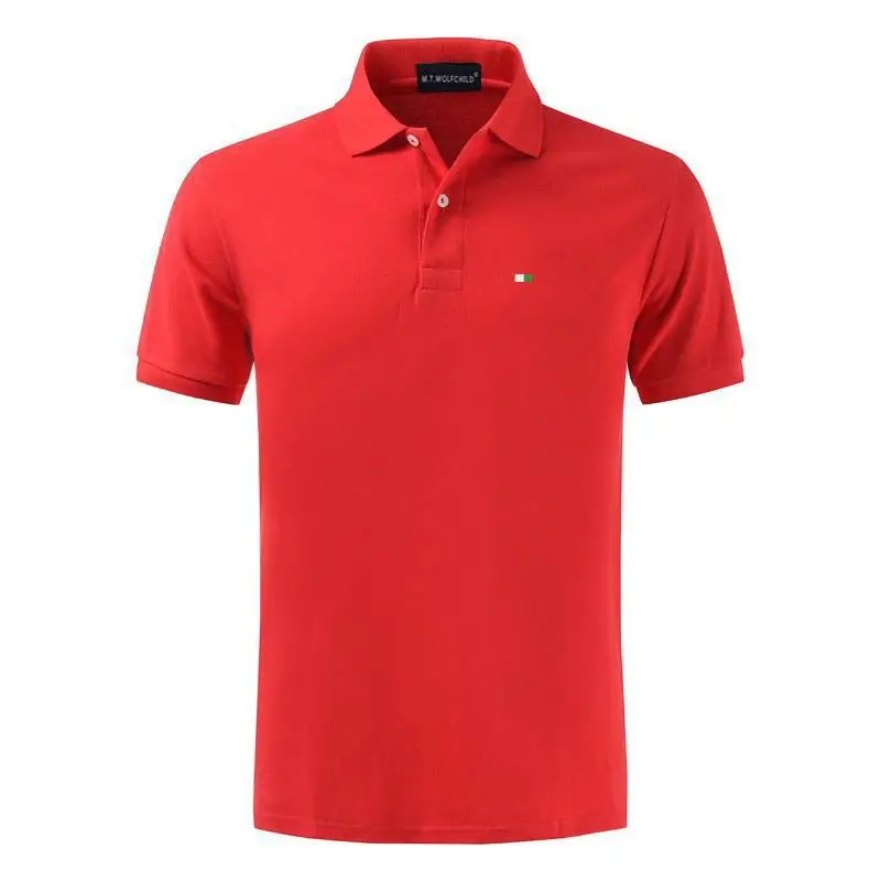 Polos de manga corta para hombre, camisas 2021 de algodón, informales, de Color sólido, a la moda, para verano, 100%