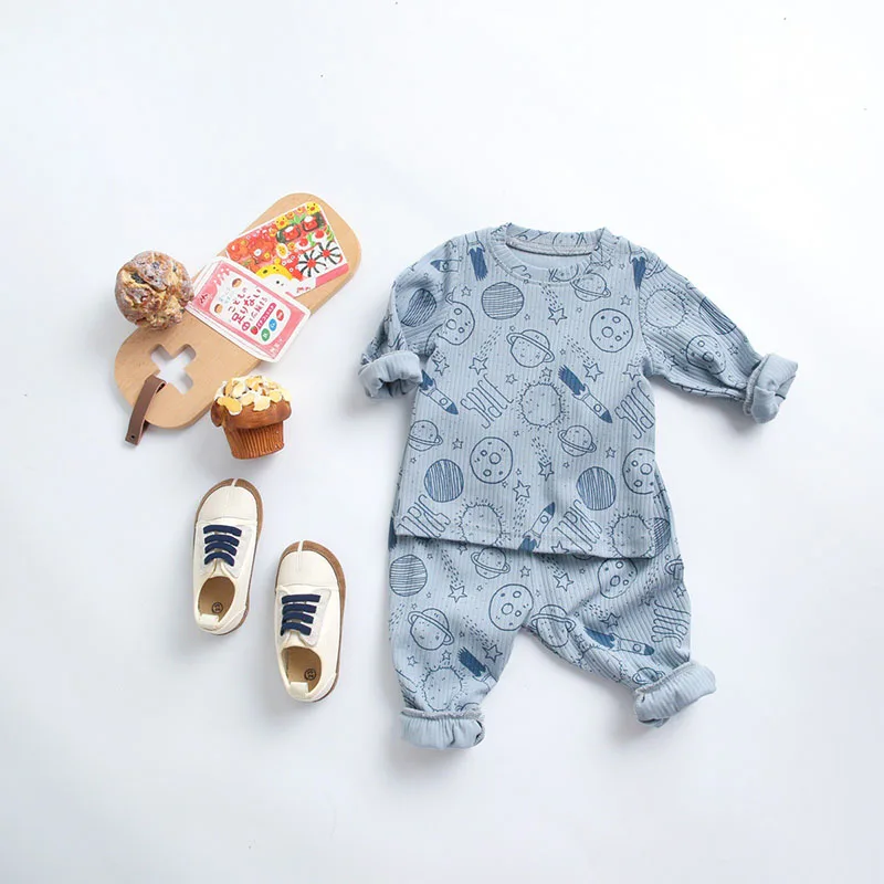 MILANCEL Baby Pajamas Set Cartoon Sleepwear