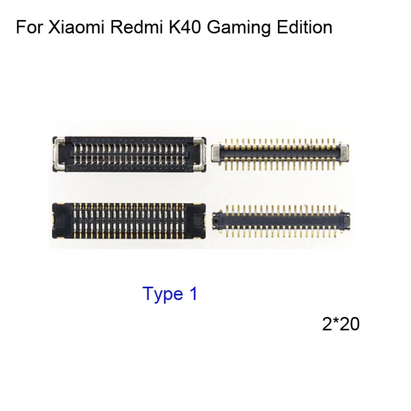 2pcs FPC connector For Xiaomi Redmi K40 Gaming Edition LCD display screen on Flex cable on mainboard motherboard K 40 Gaming