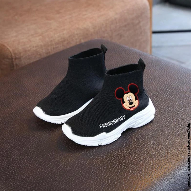 Mickey Mouse Children Duck Shoes For Boys Gilrs New Disney Soft Spring Autumn Baby Kids Sneakers Infant Tennis Breatha