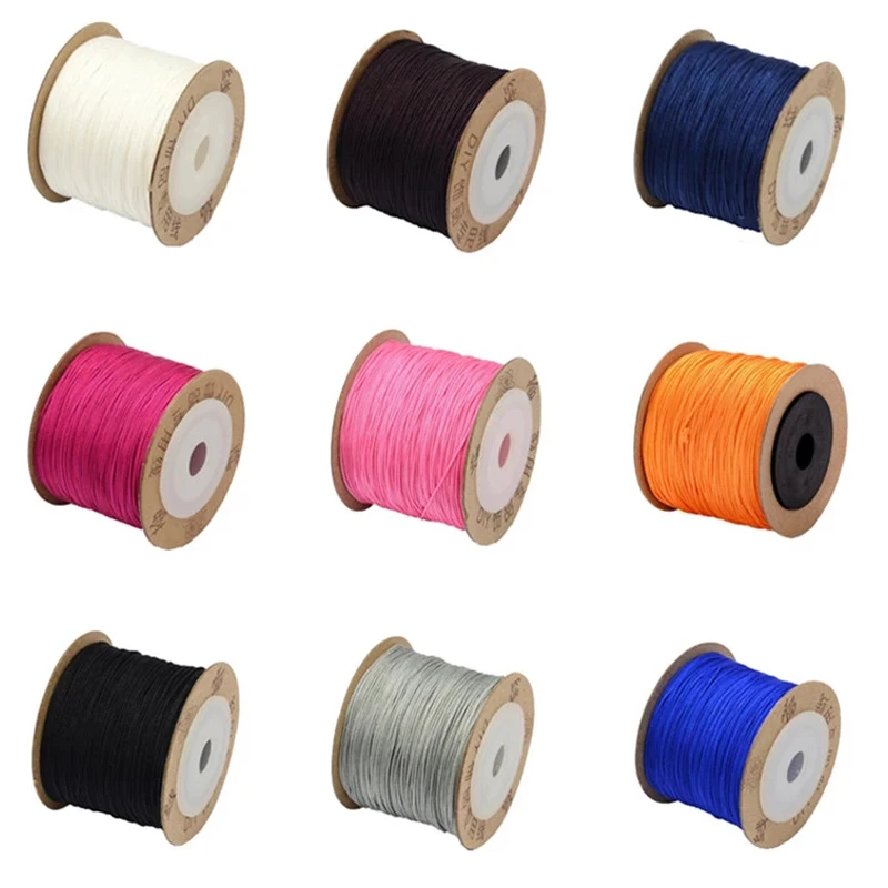 0.6mm 0.8mm 100m/roll Nylon Cord Threads for Fashion Jewelry Making DIY bracelet necklace Accessories