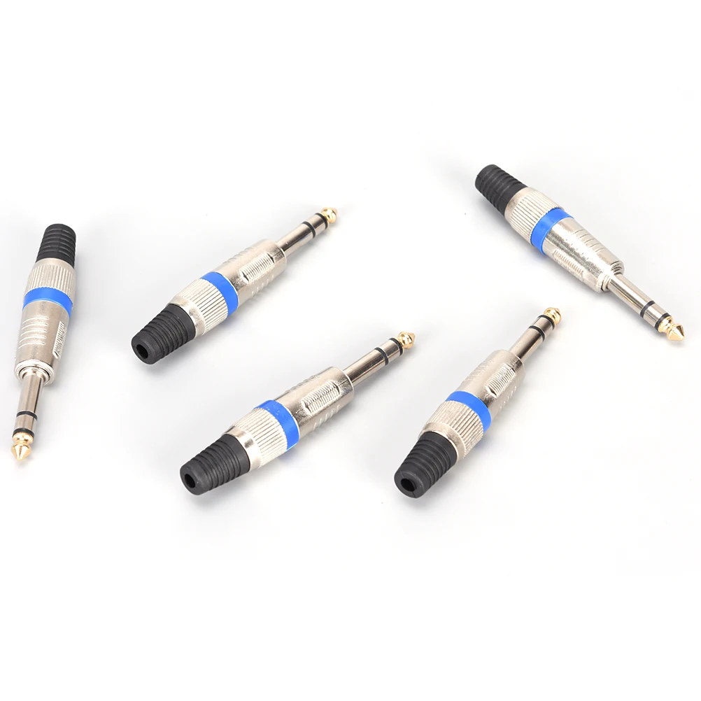 5PCS 6.35mm Stereo Connector 6.35mm 1/4\