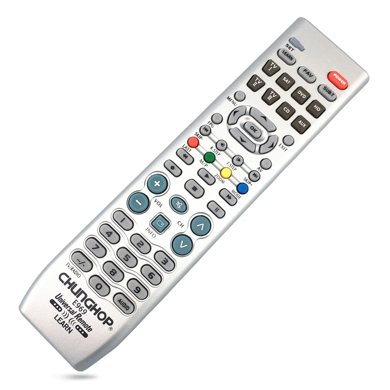 For Zhonghe original English version CHUNGHOP eight-in-one learning universal combination remote control DVD audio E969