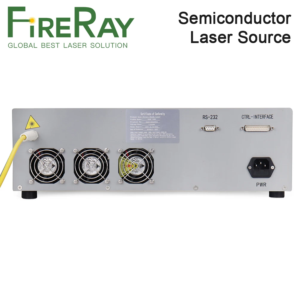 FireRay RECI Air cooled Direct Semiconductor Laser Source 100W 300W 600W for Plastic Welding Tin Welding Metal Sheet Welding
