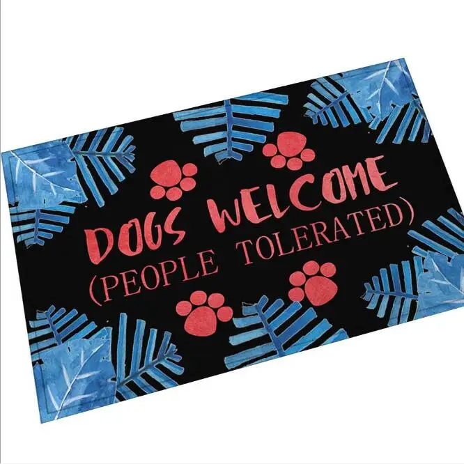 Funny Ring the Doorbell Sing the Song of My People Dog Welcome Doormat Mat for Hallway Living Room Joke Puppy Dogs Carpet Rug