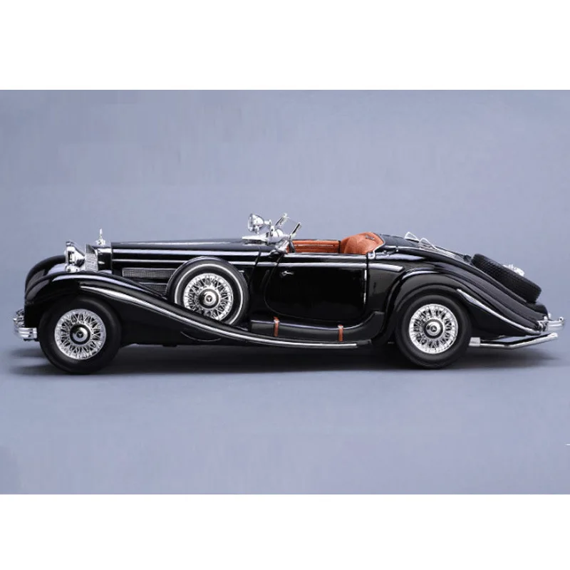 Maiisto-Alloy Car Model Collection, Mercedes-Benz 500K, Simulação de Carros Clássicos, Decoração Presentes, 1:18