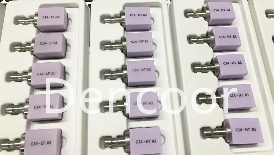 5 Pieces CADCAM Lithium Dislicate Dental Glass Ceramic For Monolithic Or Veneered Restorations