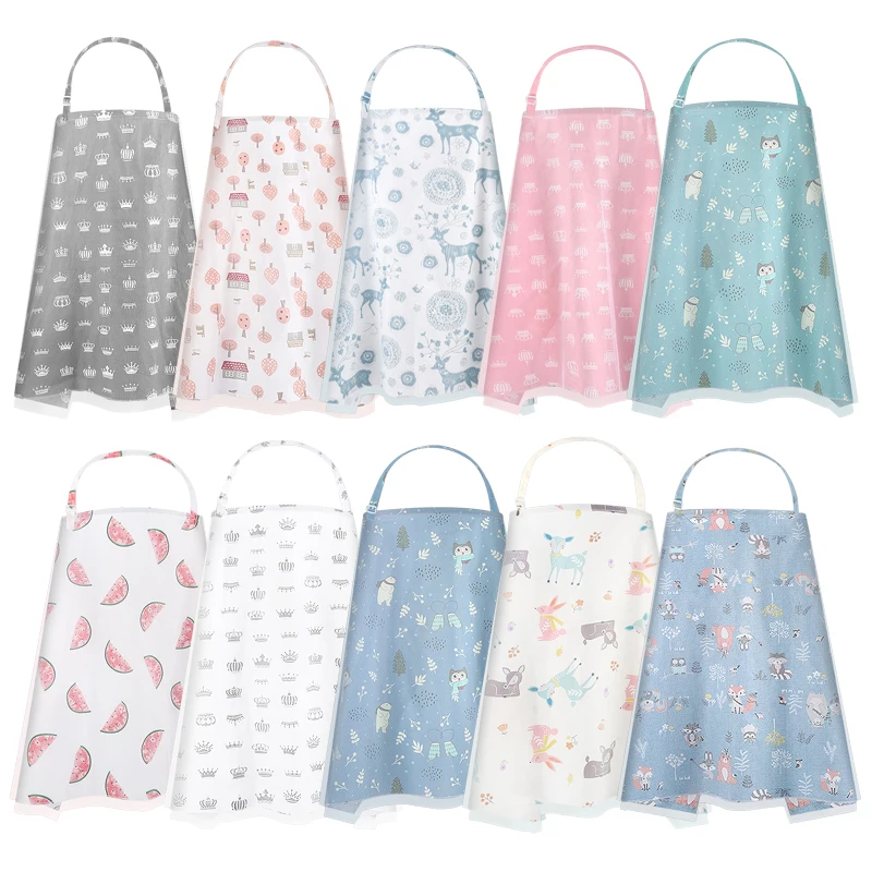 Breastfeeding Cover Baby Infant Breathable Cotton Muslin Nursing Cloth L large Size Big Nursing Feeding Cover Cape Apron