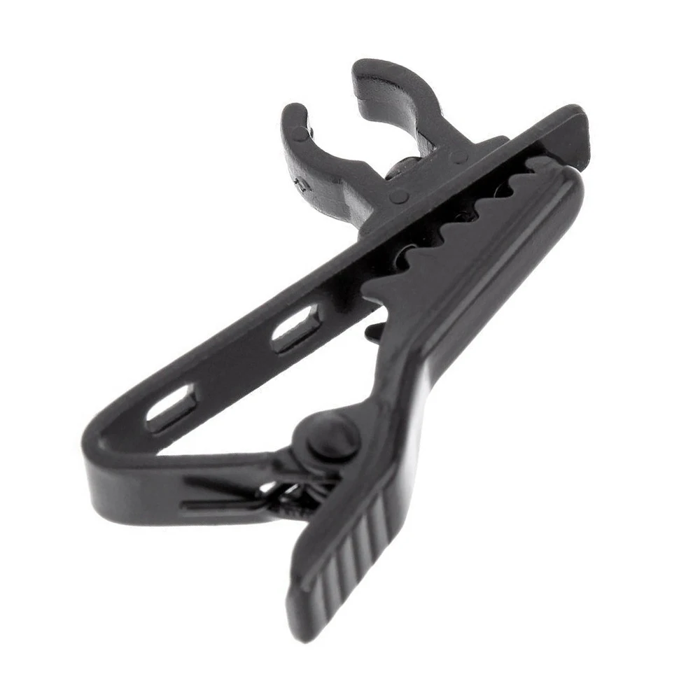 5Pcs Mini microfono Clip di metallo Clip di fissaggio collare bavero Clip microfono accessori kit per attrezzatura da tavolo dal vivo