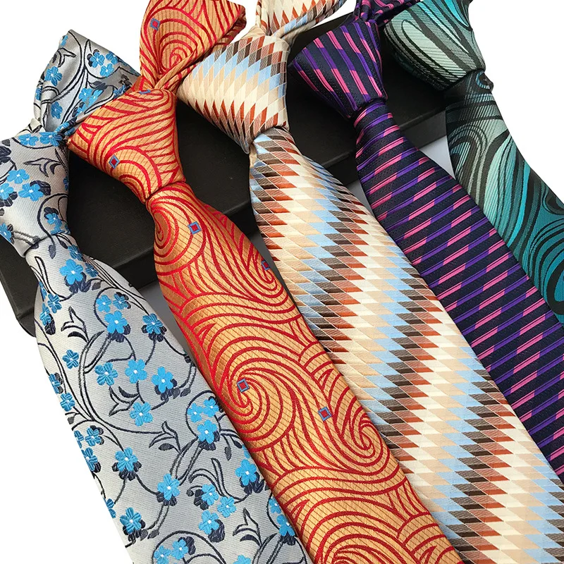 

British Style With Multi Color For Men Neckties Polyester Material for New Year Gift for Men