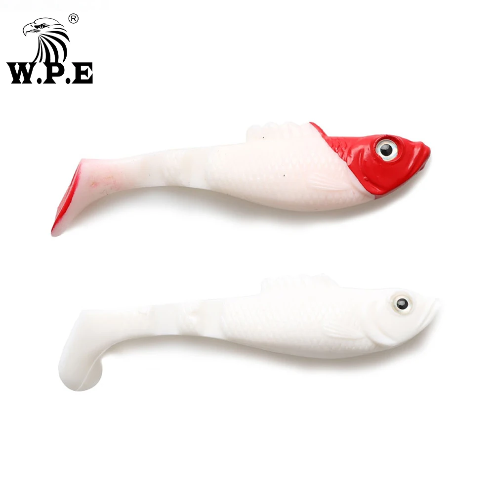W.P.E Señuelo Wobbler Suave 100mm Ojos 3D Cola en T - imagen 5