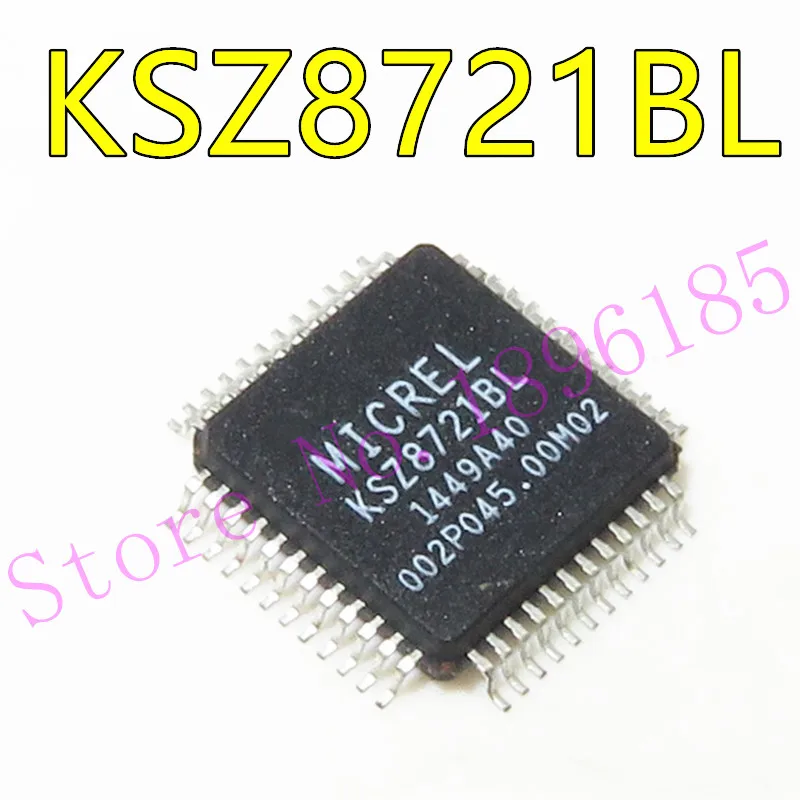 

KSZ8721 KSZ8721BL KS8721BL QFP48 3.3V Single Power Supply 10/100BASE-TX/FX MII Physical Layer Transceiver