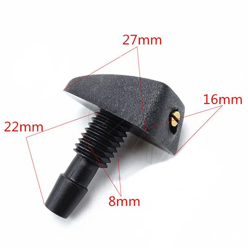 2021 Universal 2pcs Car Windshield Washer Jet Nozzles Fan for Toyota wishes mark x supra gt86 4runner avensis Camry RAV4 Prado