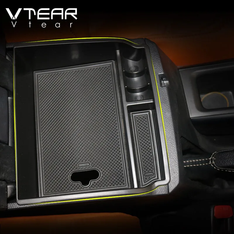 Vtear For Toyota Hilux AN120 AN130 Fortuner An160 storage box interior car armrest holder car-styling accessories parts 2019