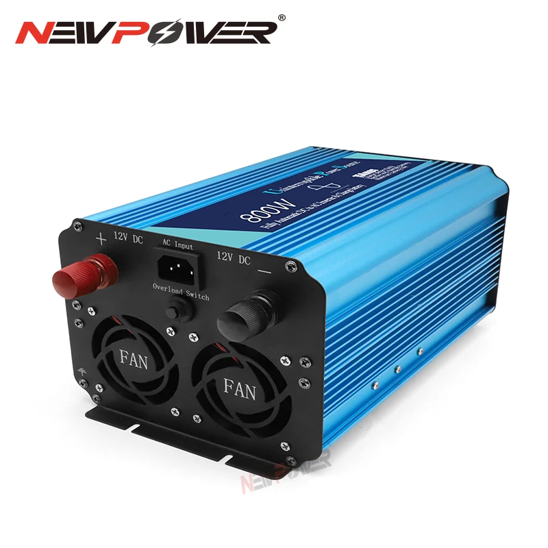Imagem -06 - Inversor de Onda Senoidal Pura Ups Que Carrega 1000w dc 12v 24v para ac 220v Fora da Grade Inversor de Energia Contínua Construir no Carregador de Bateria