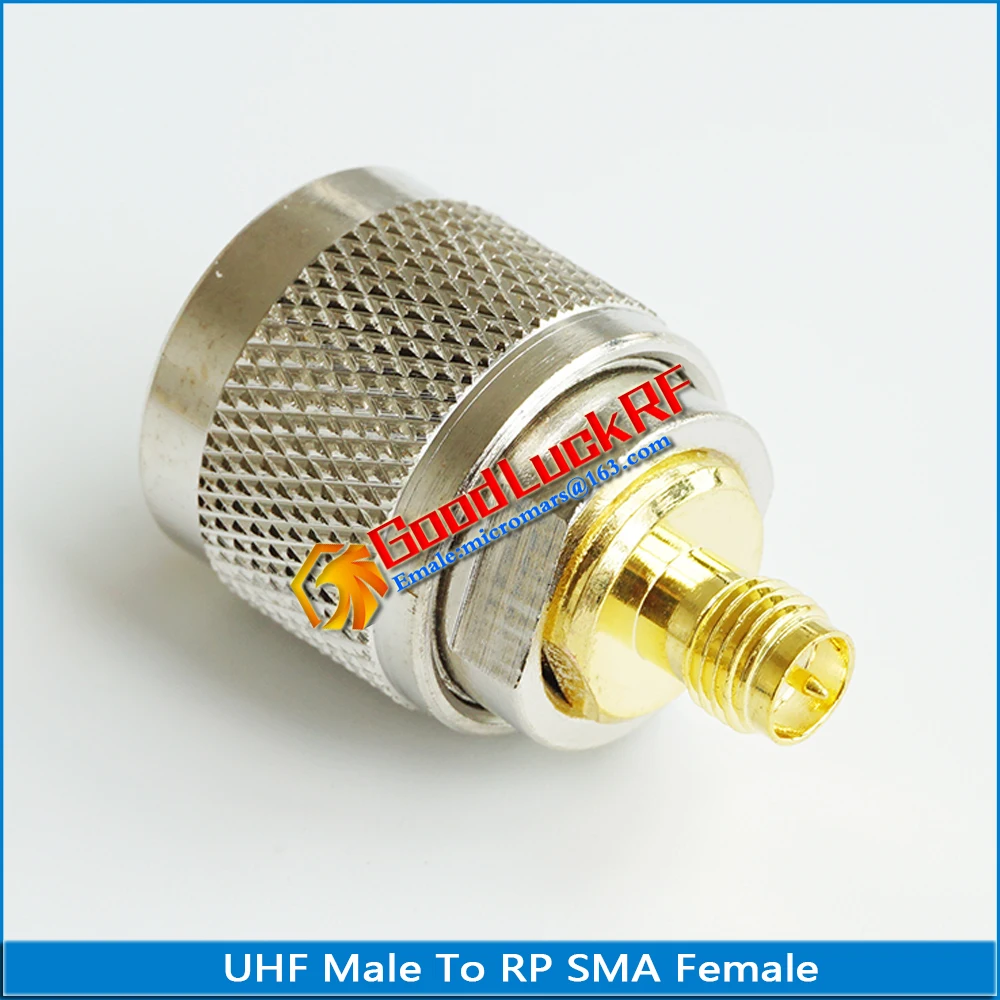 Uhf PL259 SO239 Naar Rp Sma Connector Coax Socket Uhf Male Naar Rp Sma Vrouwelijke Plug Uhf-Rp Sma messing Rechte Rf Coaxiale Adapters