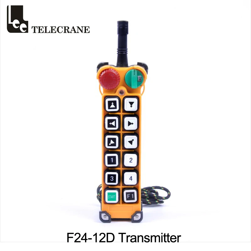 

Telecrane 12, две шаговые клавиши, двухскоростные кнопки F24-12D, беспроводной промышленный кран, радиосистема дистанционного управления, излучатели