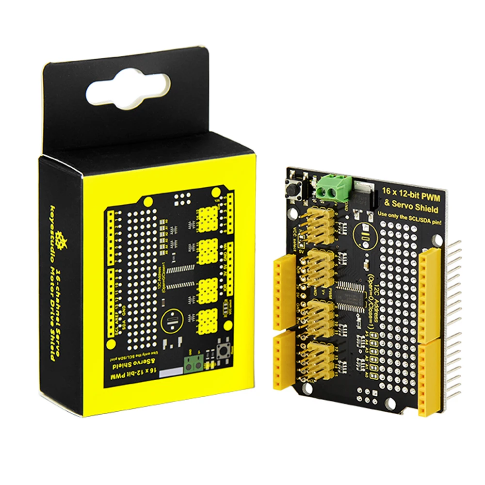 Keyestudio PCA9685 16-Channel Servo Motor Drive Shield I2C For Arduino Robot Raspberry Pi