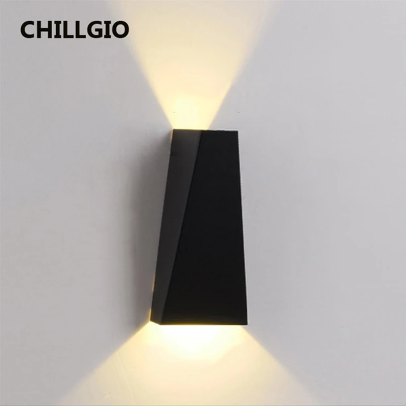 

CHILLGIO Outdoor Wall Lamp Design Waterproof IP65 External Interior Lighting Mininalist Garden Up Down Aluminum LED Light Modern