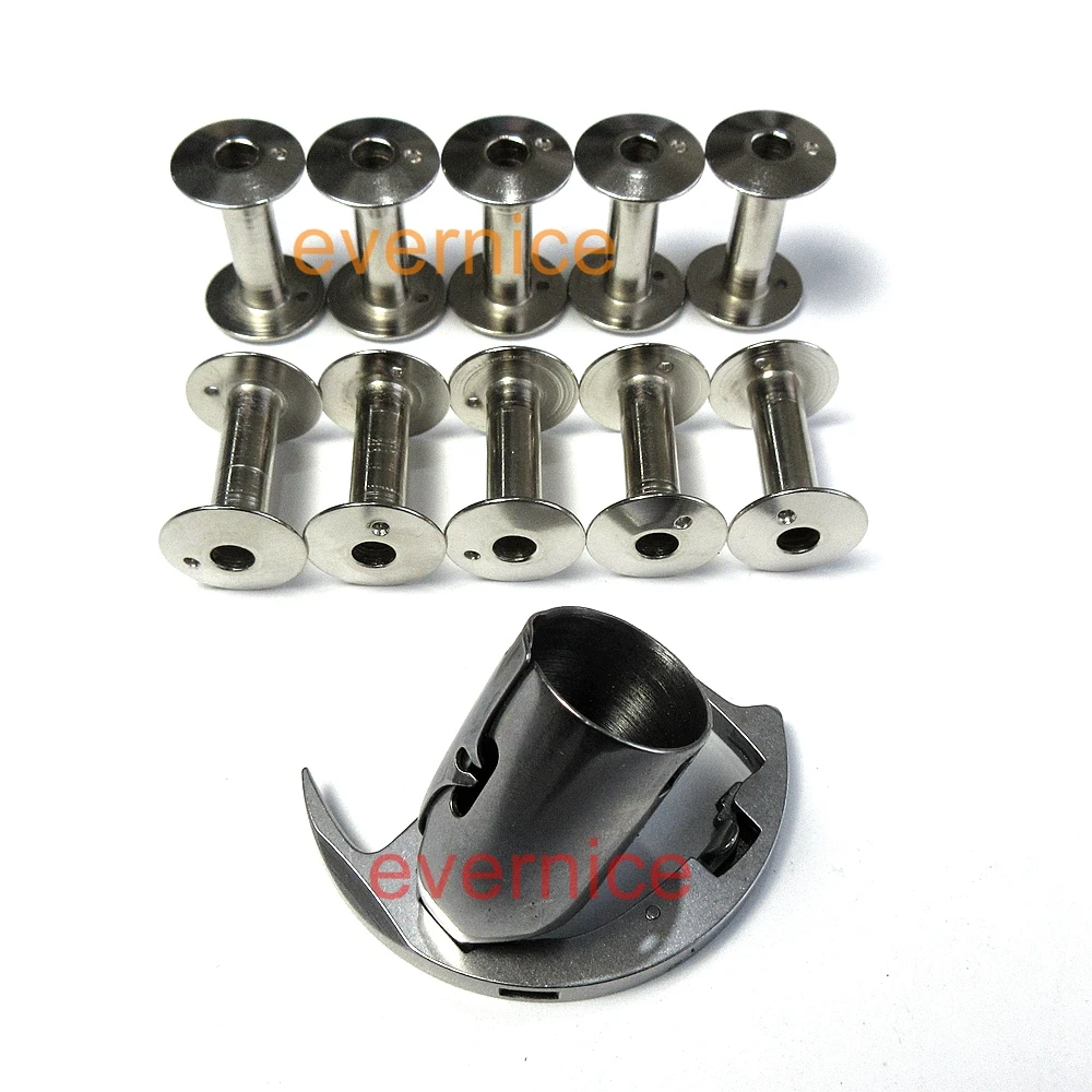 Shuttle Hook & 10 Bobbins For Ga5-1 Leather Sewing Machine