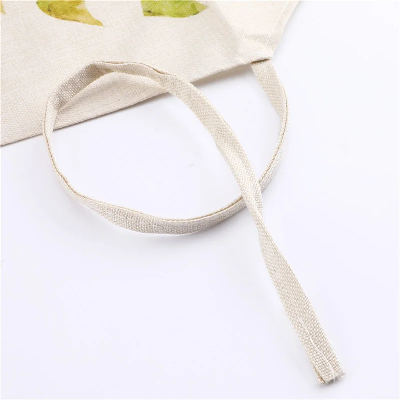 Summer Fruit Pattern Kitchen Apron For Women Cotton Linen Adult Bib Household Cleaning Pinafore Home Cooking Apron Accessories