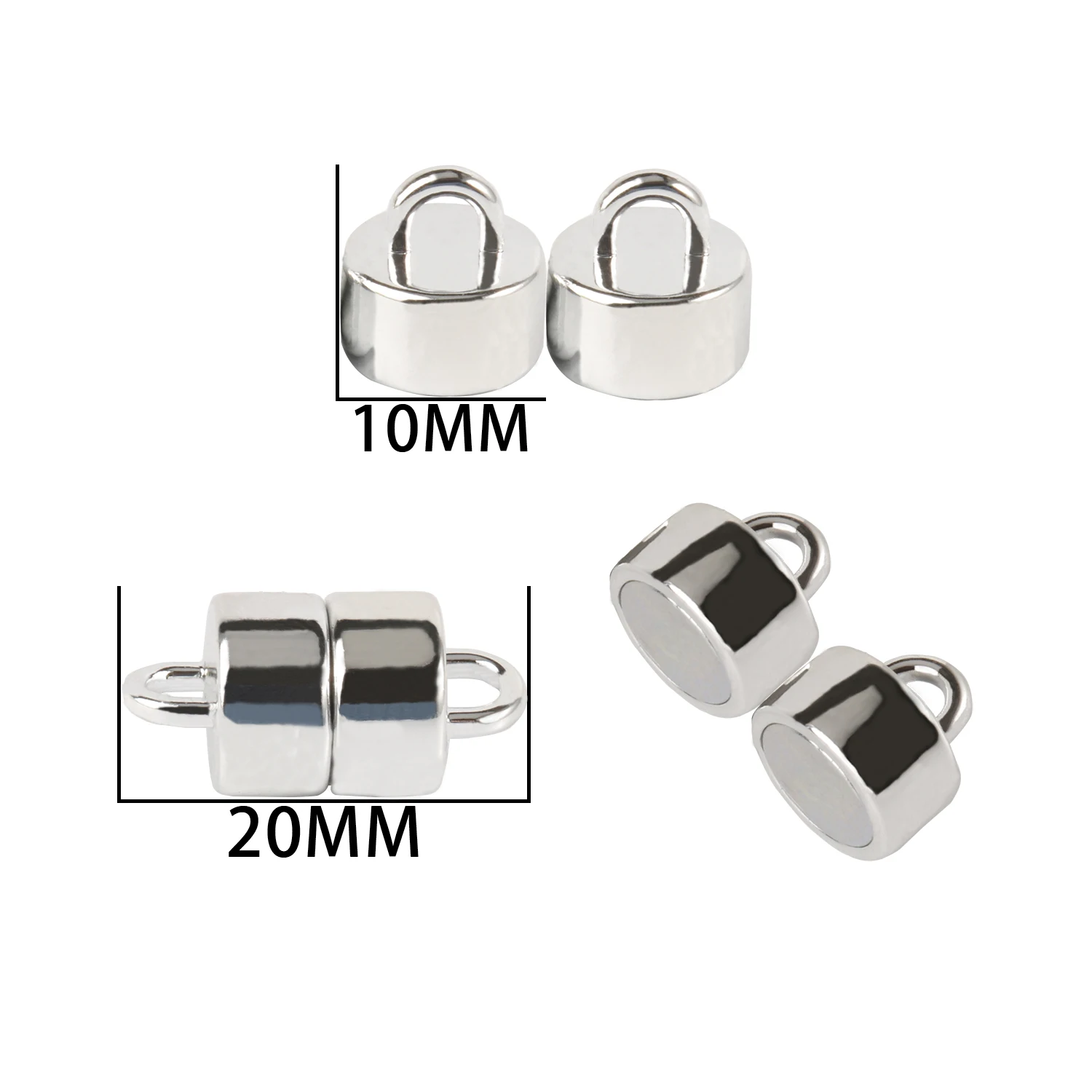 20*10mm End Clasp Strong Magnetic Clasps Magnetic Jewelry Clasps For Bracelet Leather Cord Bracelet Connector For Jewelry Making