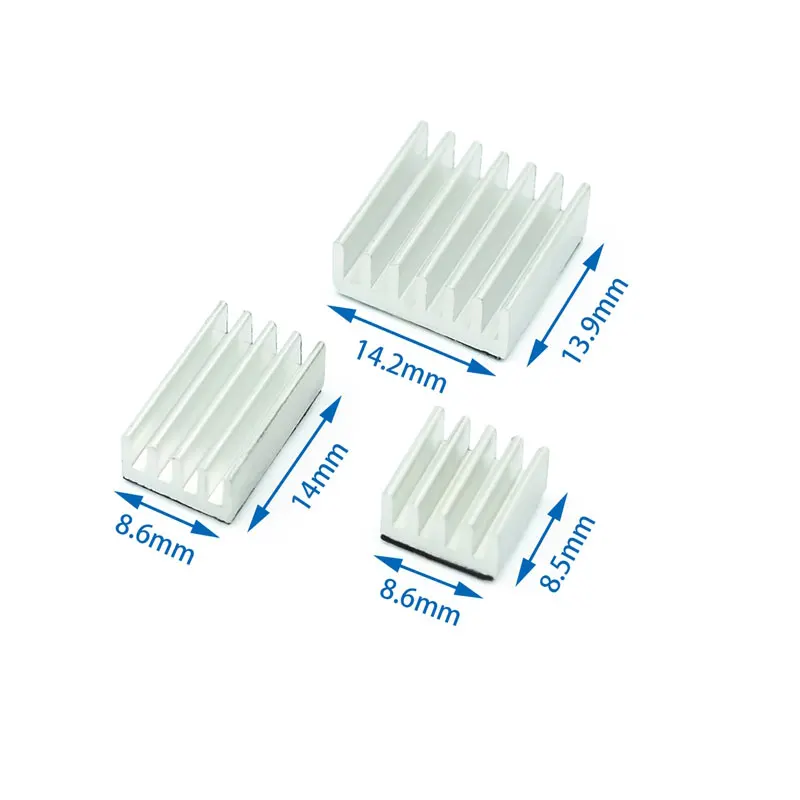 Raspberry Pi 4B Geanodiseerd Kleur Radiator Moederbord Ic Radiator Riem Terug Lijm