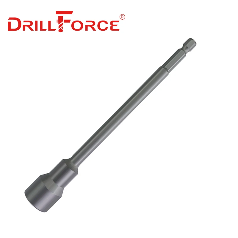 Drillforce 5.5-19x150mm Magnetic Nut Driver Set Impact Socket Sleeve Adapter Screwdriver Drill Bit 1/4\