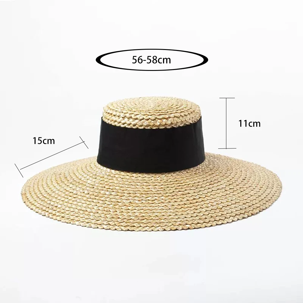 2019 New Summer Hats For Women Ribbon Wide Brim Sun Hat Fashion Large Straw Hat Beach Cap For Vacation Sombreros Mujer Verano