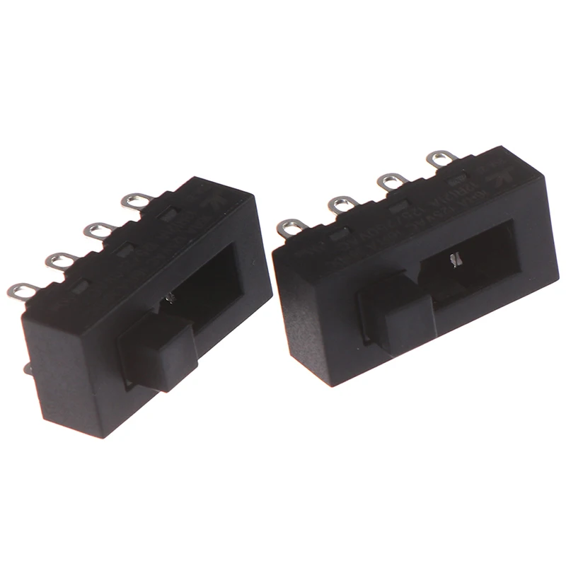 2 Pcs/lot Black 12A 250V 3 Position 8 Pin Toggle Slide Switches LQ-103H Hair Dryer Switches