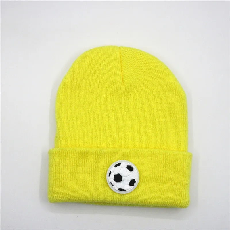 LDSLYJR  football embroidery Thicken knitted hat winter warm hat Skullies cap beanie hat for men and women 213