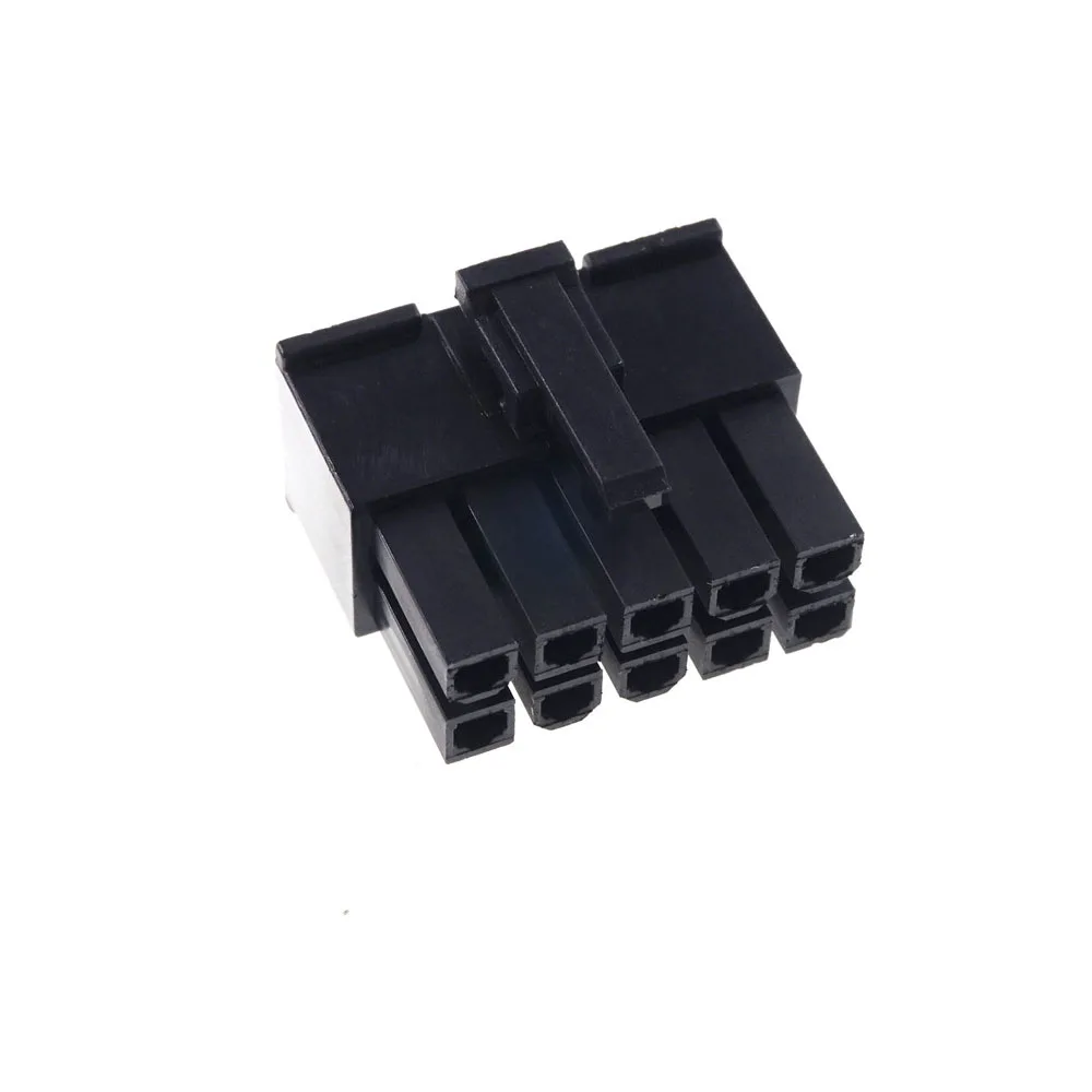 20 Pcs 5557 4.2 mm Pitch 10 pin Male Housing Plastic Shell 2x5 Position Power Connector Single Row Mating Male Pins Cross Molex