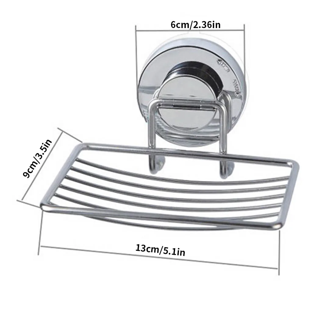 Перезаряжаемый держатель для мыла на присоске, сливной настенный держатель для мыла из нержавеющей стали, коробочка для душа, мыльница без перфорации, аксессуары для ванной комнаты