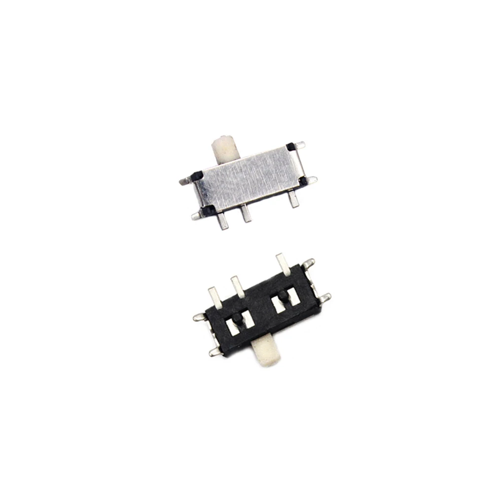 50PCS MSK-12C01-07 MSK-12C01 SMD 7Pin Mini Miniature Horizontal Micro Slide Toggle Switch 2Position On-OFF 1P2T H=1.5MM