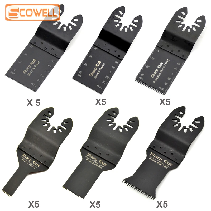 

30 Packing Oscillating Multi Tool Saw Blades For Multimaster Power Tools Plunge Saw Cutting Disc For Wood Plastic Drywall Metal