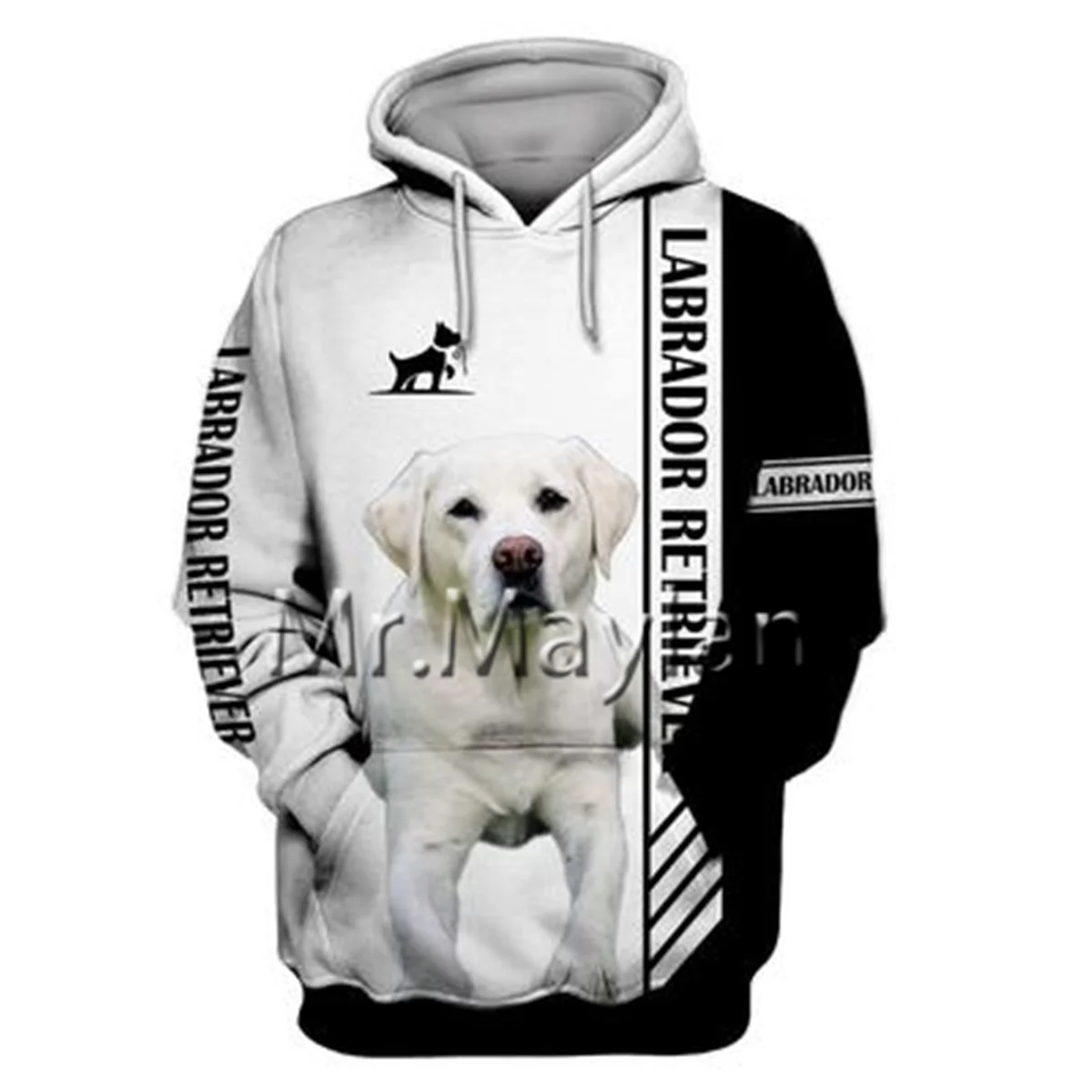 

Unisex 3D Graphic Hoodies Sweatshirts Animals Dog Labrador Retriever Hoodie Men/Women Casual Streetwear Sweatshirt Pullover A855