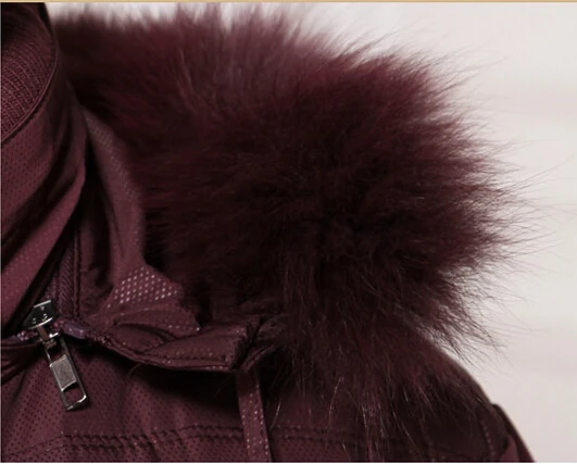 long duck down&parkas Winter raccoon fur jackets women's new European American fashion casual coats for mother XL-6XL S1711