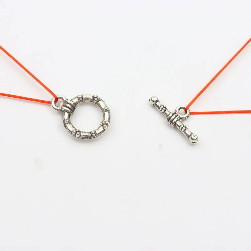 10 stücke Antike Silber Ring Hohl Form Metall Haken Haken Connector Für Schmuck Machen Halskette Ketten Hand Made DIY Zubehör – Detail 8